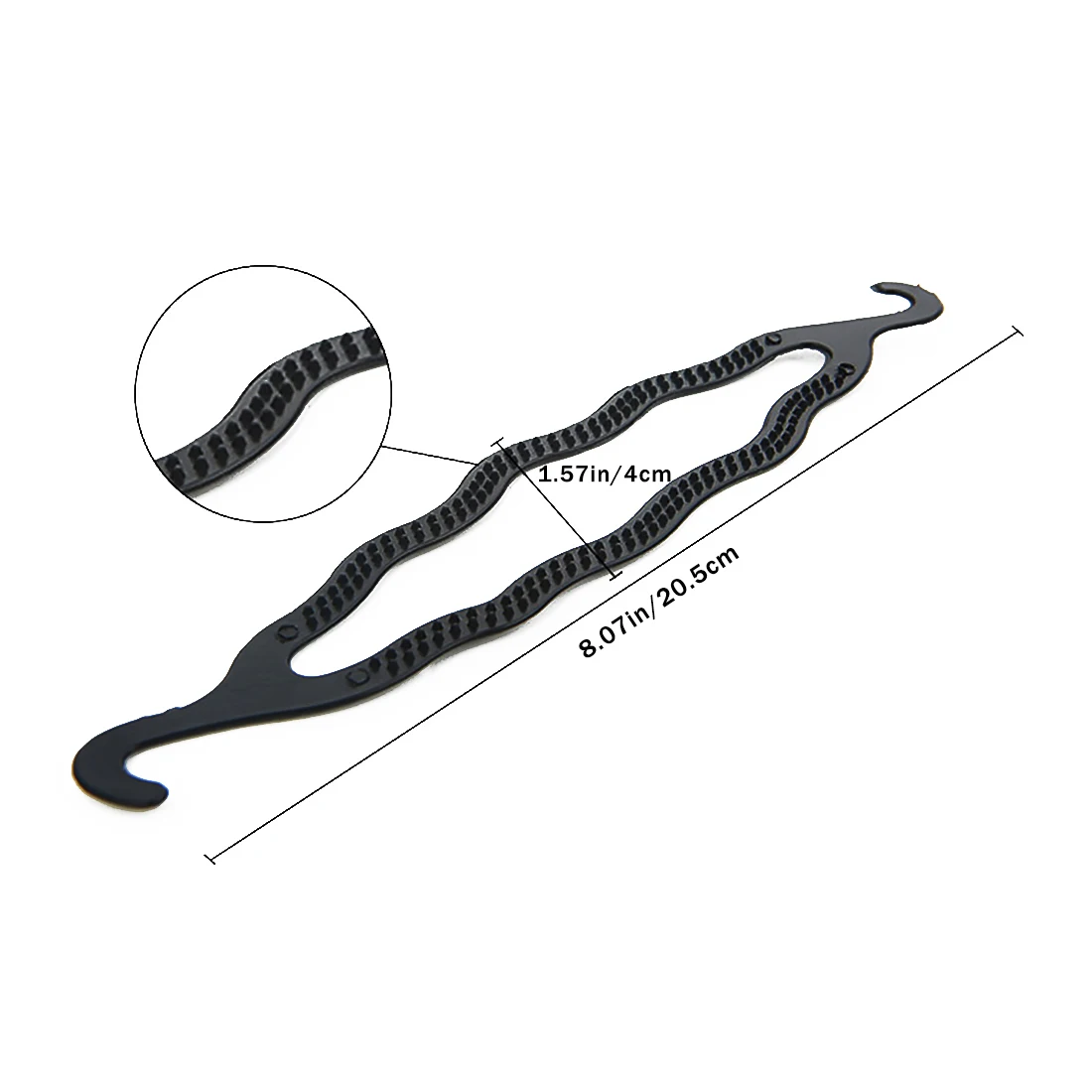 Four Pieces Plastic Pull Hair Needle Dish Hair Tools DIY Styling Accessories Sets Ponytail Maker
