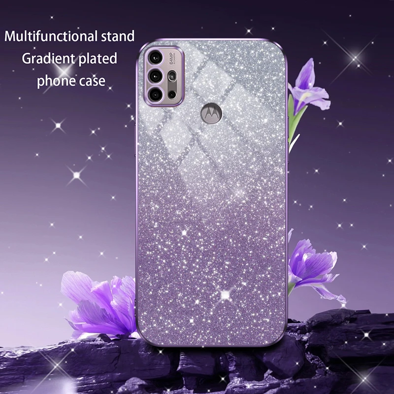 Luxury Electroplated Glitter Clear Soft Back Protective Phone Case