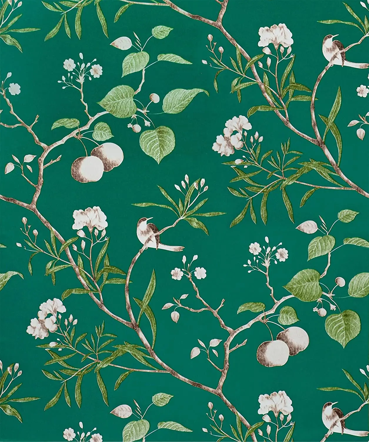 gr-n-floral-sch-len-und-stick-tapete-vintage-blume-vogel-tapete-selbst