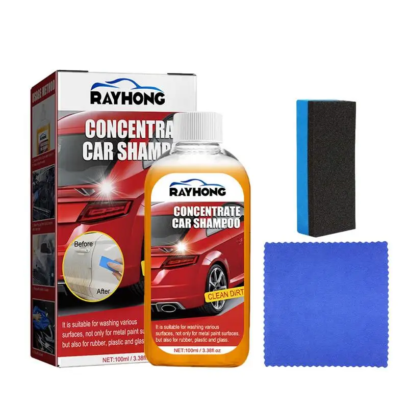 

Car Exterior Shampoo For Automotive Cleaners Exterior Cleaning Solution For Car Paint Window Tires Detailing Cleaning Materials