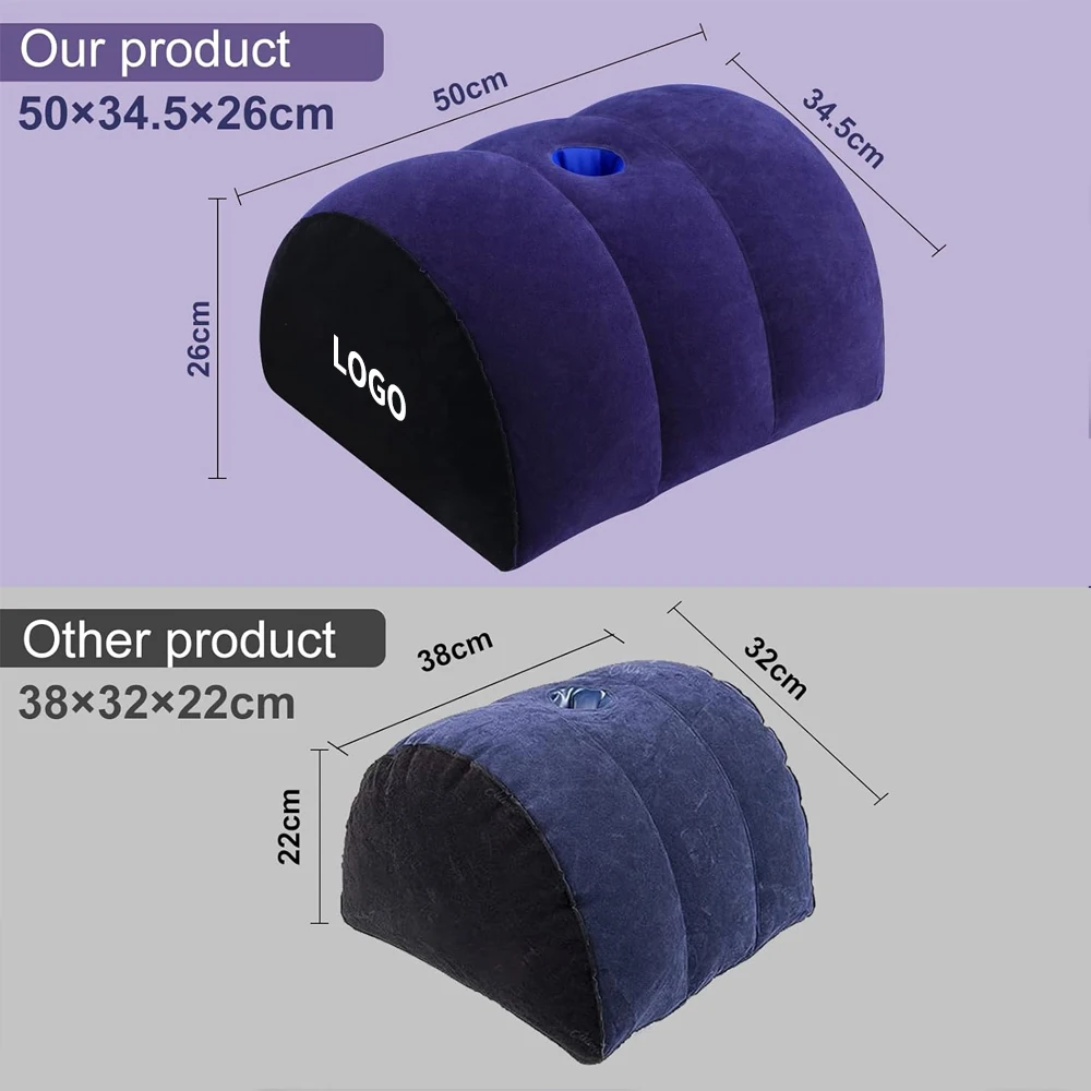 Half Moon Pillow Adult Toy Mount for Coupe Sex Women G Spot Position Cushion Multifunctional Inflatable Support Sex Pillow