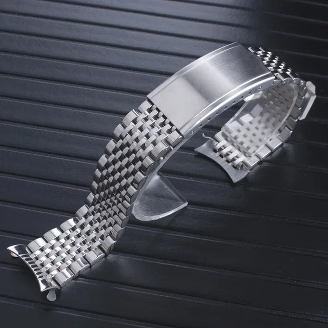

Ремешок изогнутый из нержавеющей стали для часов Omega Seamaster 300, металлический браслет Speedmaster, аксессуары для часов 19 мм 20 мм 21 мм