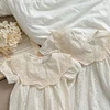 Summer Baby Bodysuit Sisters Dress Flower Embroidery Dress Infant Girls Baby Rompers Toddler Outfit Family Sister Dress Outfits 4