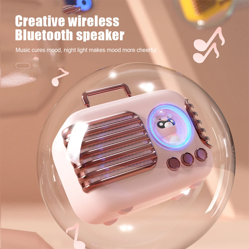 waterproof speaker New Portable Bluetooth-compatible Speaker Retro Mini Subwoofer Speakers Home Car Outdoor Travel Music Player Wireless Soundbox best speakers