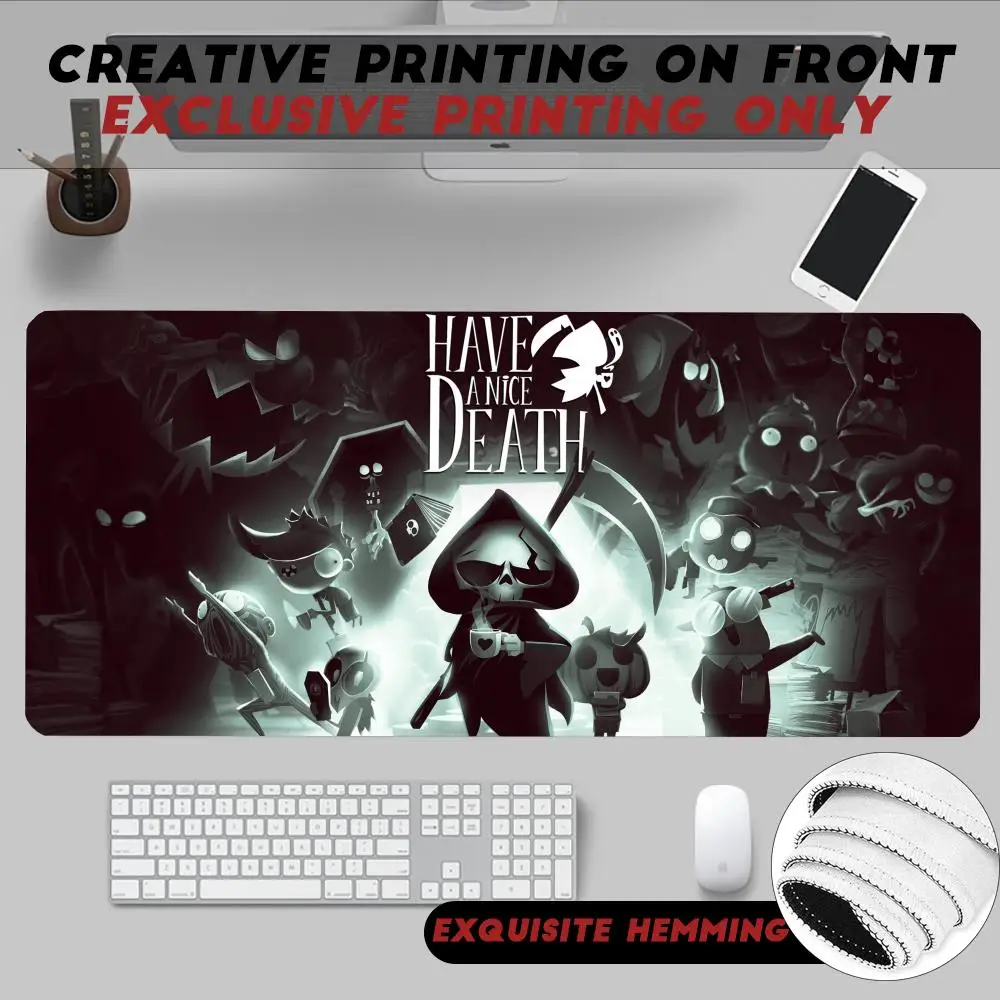 

Mouse Pad Non-Slip Rubber Edge locking mousepads Game play mats Cute 2D action game Have a Nice Death for notebook PC computer