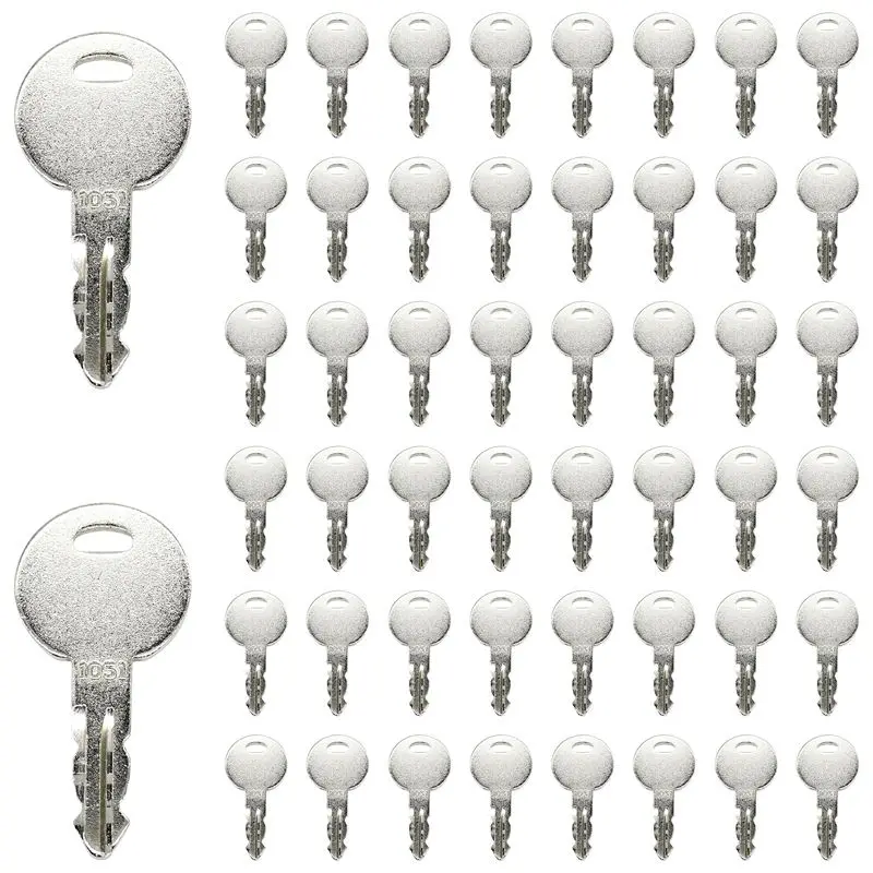 New 50pc key Compatible with Thwaites Dumper Key 1051 Ignition Replacement Key