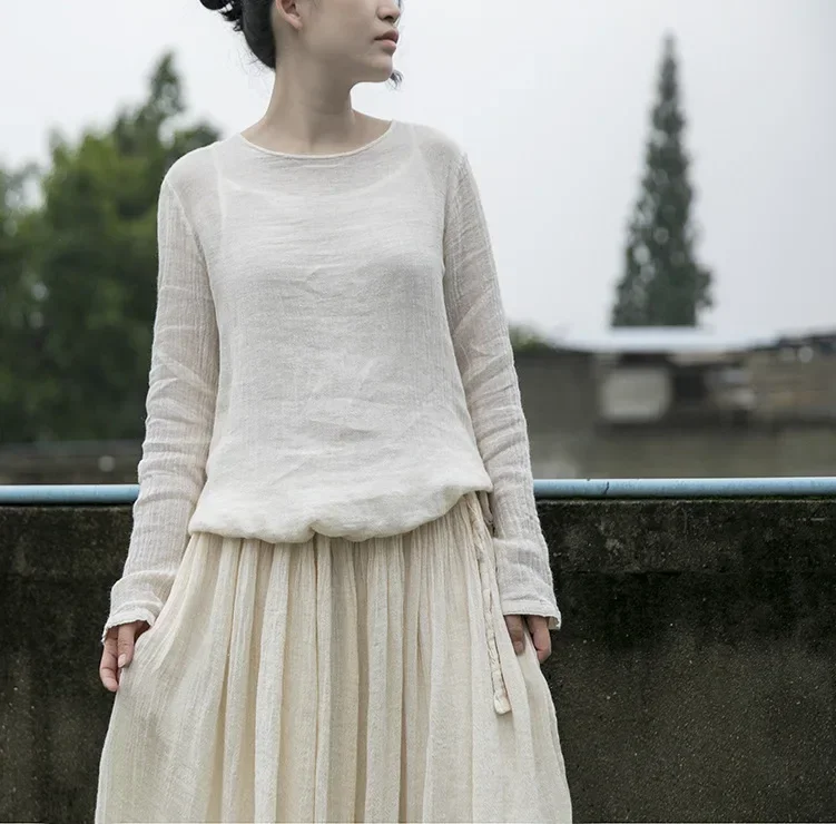 

Женское длинное вечернее платье, белое Однотонное Платье макси с круглым вырезом и длинным рукавом, повседневное модельное платье, лето 2020