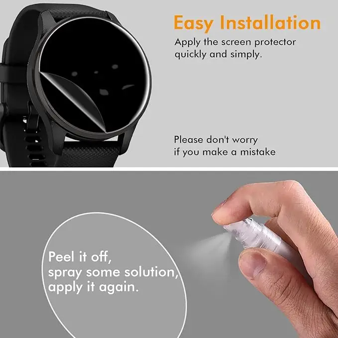 Soft Privacy Hydrogel Screen Protector Film - Multi-Pack Option Available