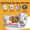 Rotisserie Kit for Grills, Ovens, Smokers - Stainless Steel - Non-Electric Spit Roaster - Gas/Charcoal BBQ 3