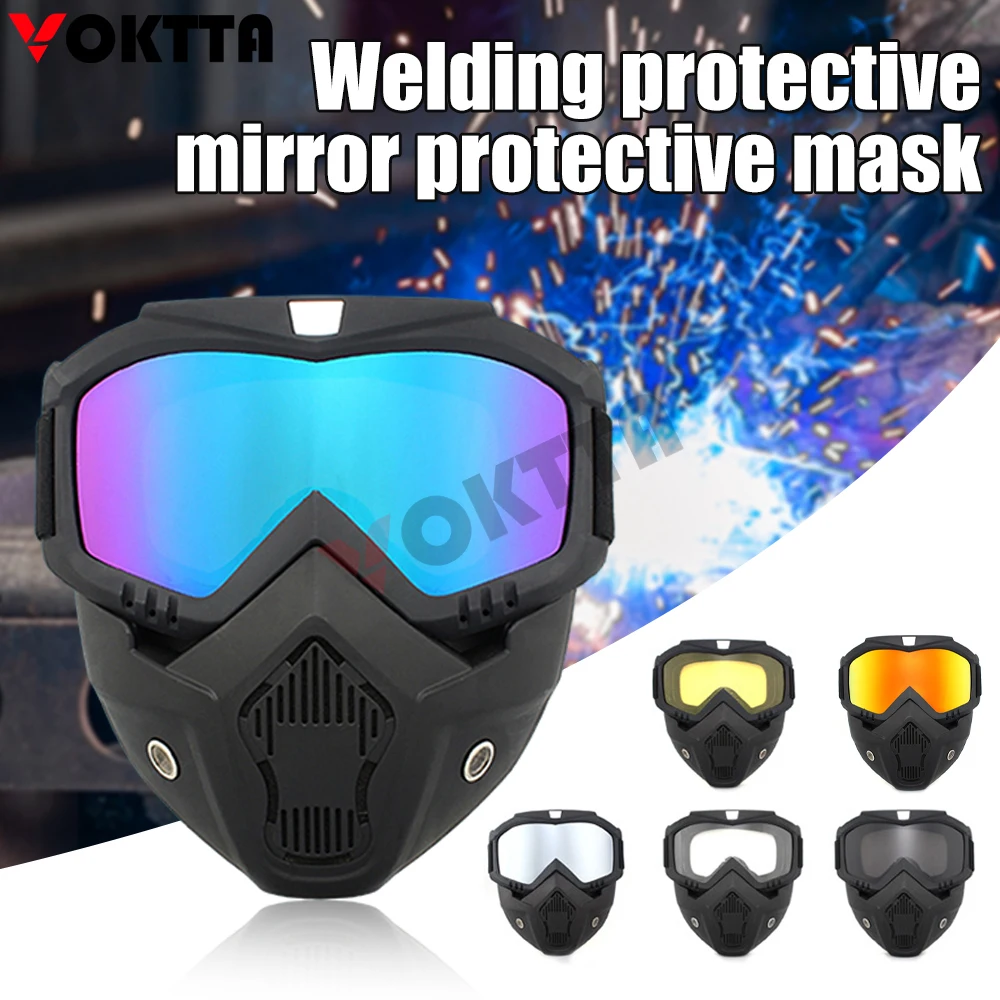 Automatic Welding Mask Professional Head-mounted Anti-glare Welding Helmet Shield EyeGlasses for Welding Masks Accessories