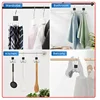 360° Rotating Storage Hanger Hook Multi-Claw Bag Metal Belts Rack Wooden Organizer For Bras Ties Scarves Household Closet Acces 2