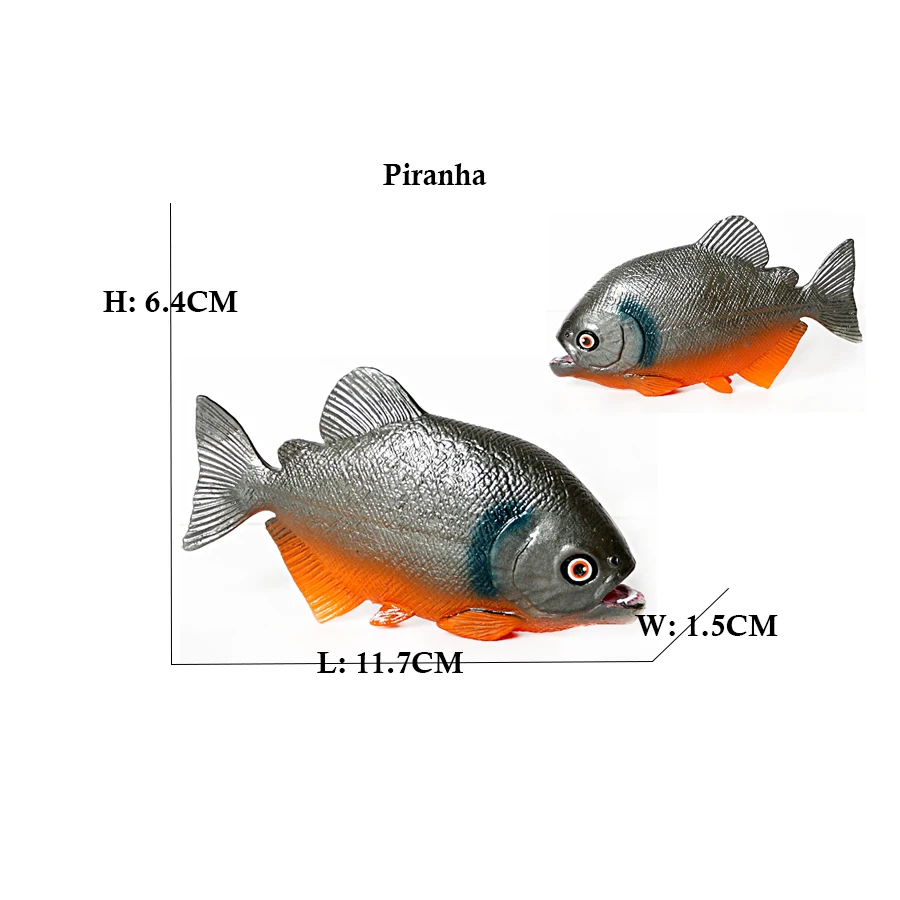Meerestiere Spielzeug Billfish Segelfisch Boxfish Piranha Megalodon Fisch Figur Spielzeug Action-figuren Kunststoff Tier Figur Kinder Geschenk – Detail 19