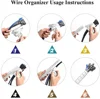 2M/1M Flexible Spiral Cable Wire Protector Cable Organizer Computer Cord Protective Tube Clip Organizer Management Tools 16/10mm 6