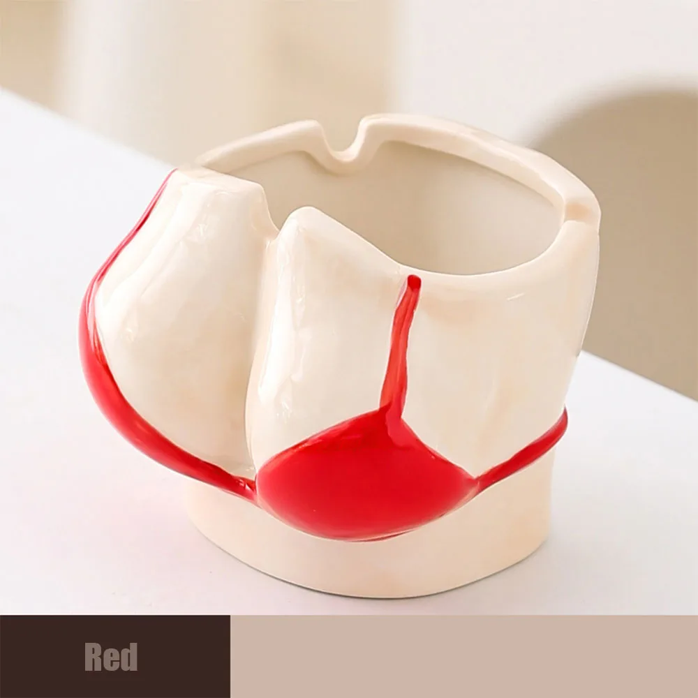A ceramic ashtray Creative personality fashion beauty send boyfriend gift living room home office