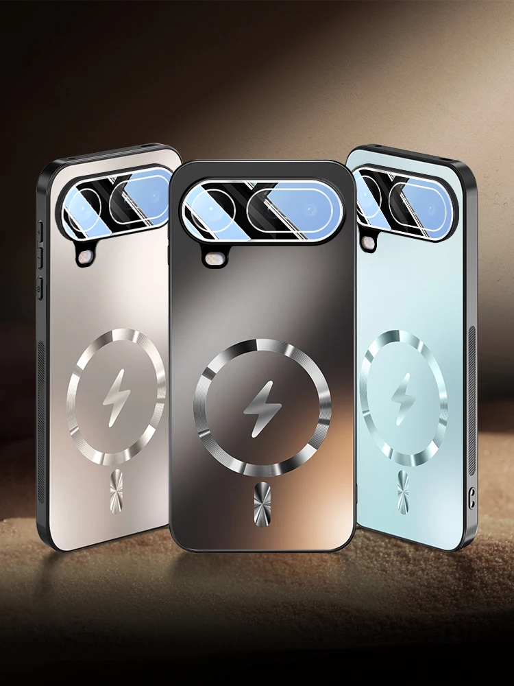 Premium Magnetic Charging Shockproof Air Case with Full Lens Protection