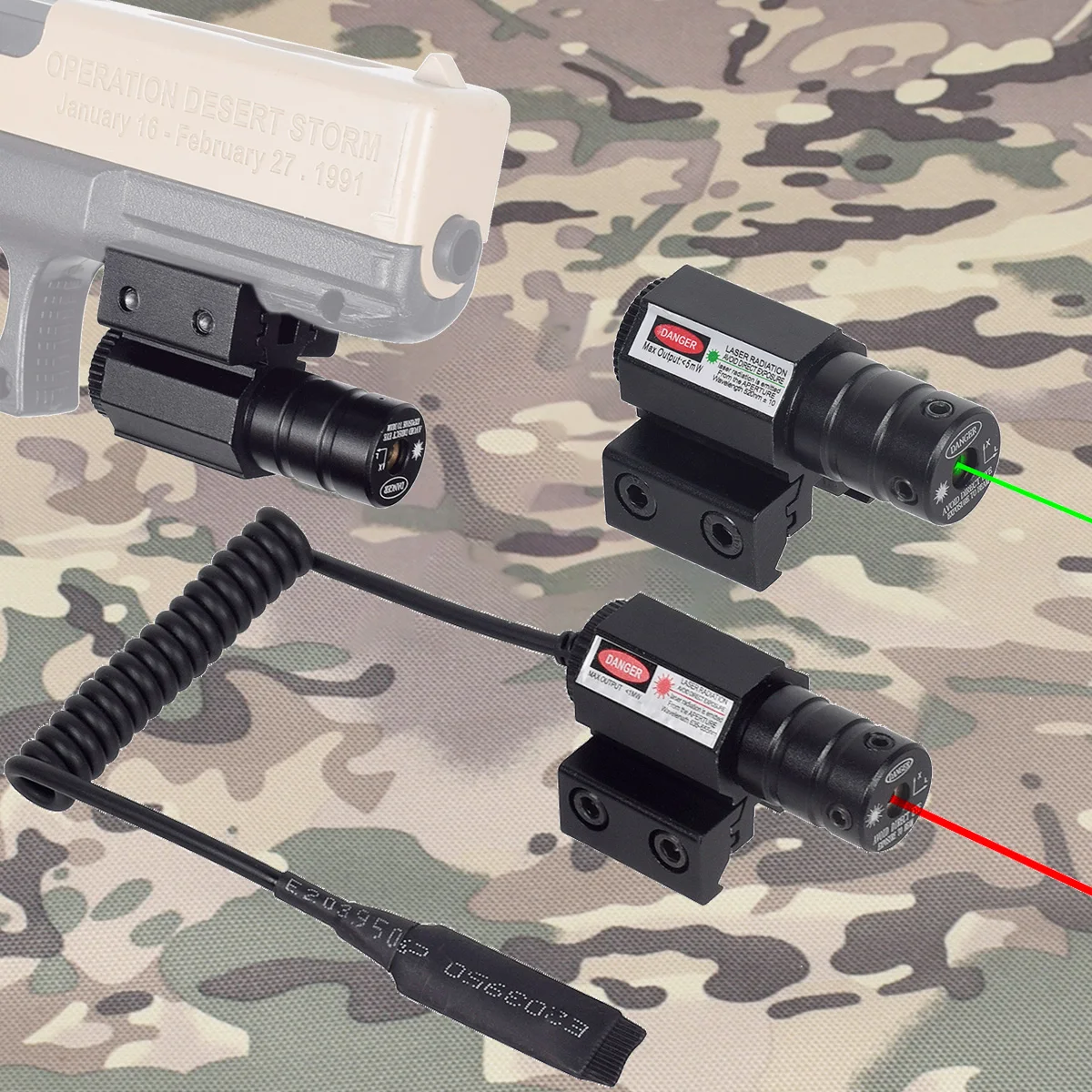 Tactical Metal Mini Red Green Dot Puntatore Laser Sight 11Mm 20Mm Regolabile Picatinny Rail Mount Fucile Pistola Airsoft Laser