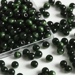 Transparent Deep Wine Red Smooth Round Glass Beads - 6mm 400pcs (Dark Green)
