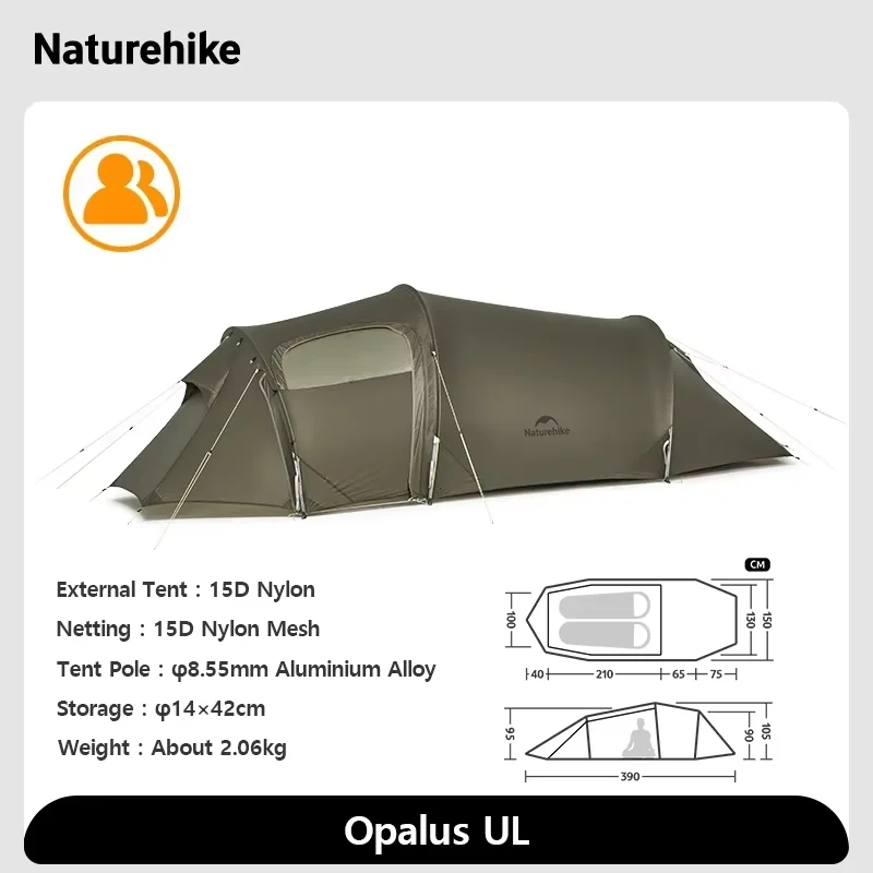Naturehike Opalus 2 3 4 Tent 2 3 4 Person Hiking Tent 4
