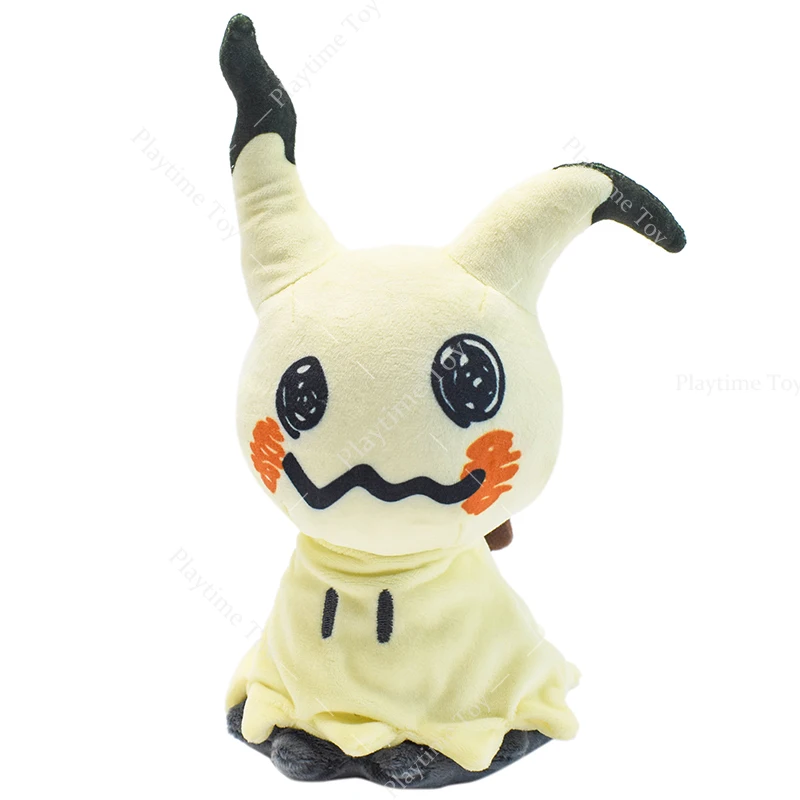 1PC 22CM Takara Tomy Pokemon Anime Cute Mimikyu Plush Toy Mimiqui Plush Cartoon Toys Soft Stuffed Animal Game Figures Doll Gift takara tomy fiat 500e honda e toyota raize volvo c40 recharge car model replica collection kids xmas gift toys for boy