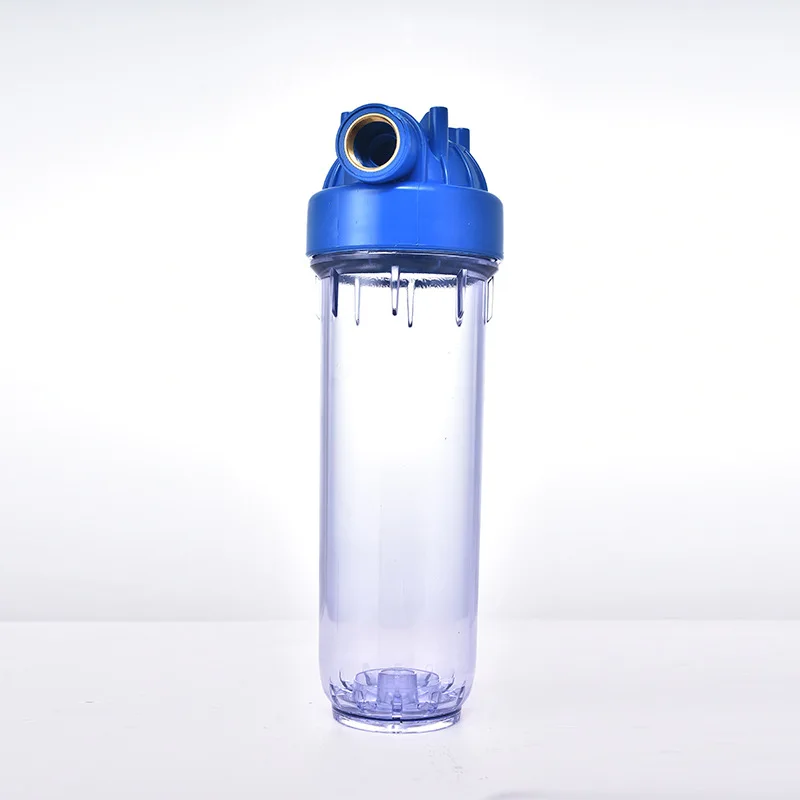 10inch Clear Filter Shell 1/2"3/4"1" Copper Thread Household Water Purifier Pre-filter Pipeline Single Stage Water Purifier