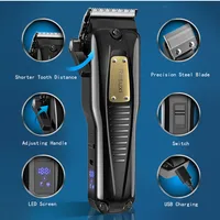 2000mah Electric Hair Clipper Professional Trimmer Household Salon Beard For Men Rechargeable Retro Barbershop Haircut Machine 2