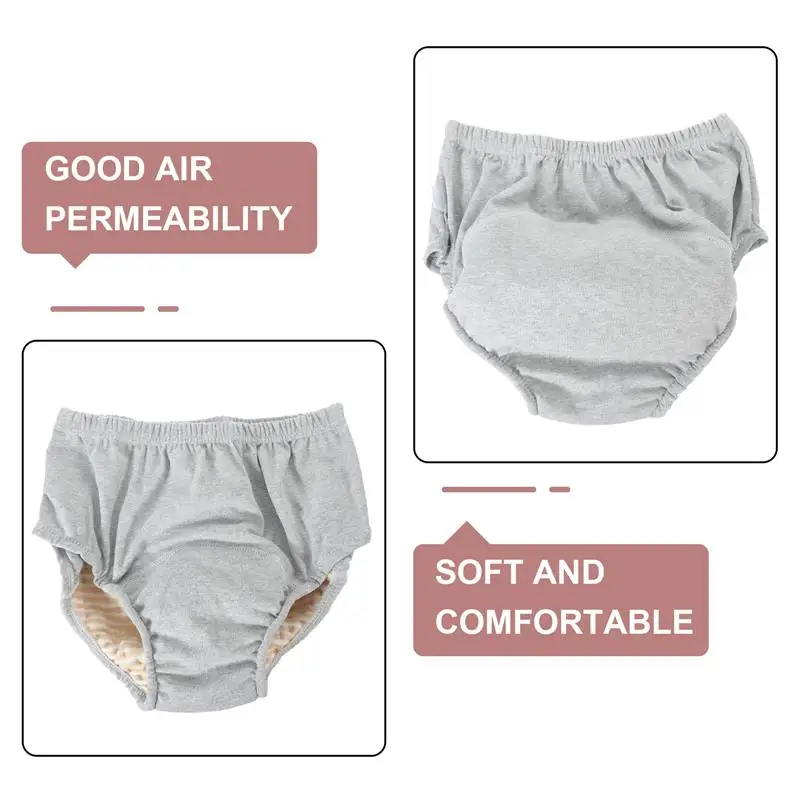 Adult Diapers Washable Cotton Diapers Leakproof Urinal Adult Briefs Pure Cotton Incontinence For Elderly 34.5x25.5cm 5