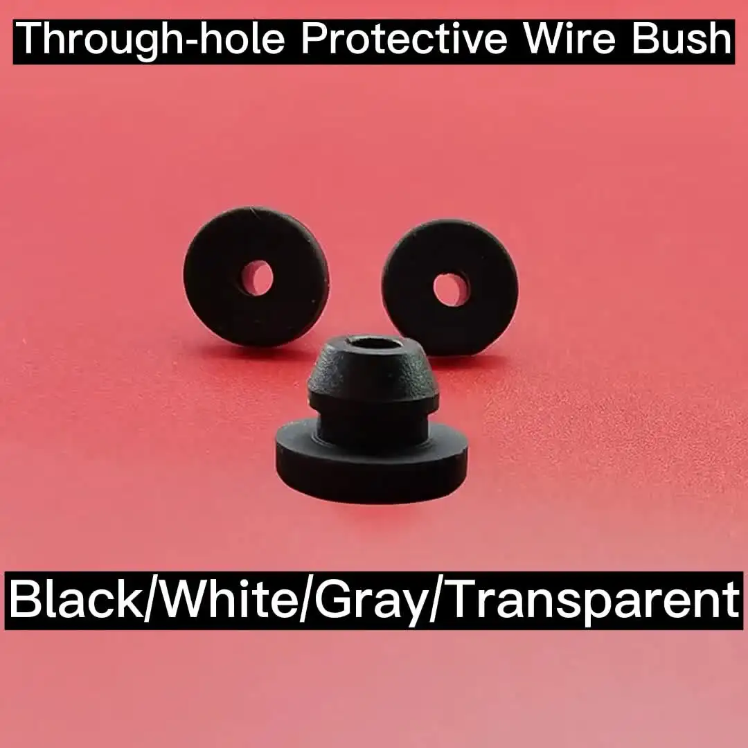 Assorted Silicone Rubber Grommets & Plugs - Snap-On, 18mm To 50.6mm, For Cable & Hole Protection