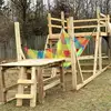 Kids Playground Play Safety Net Outdoor Climbing Cargo Net Children Obstacle Course Double Layer Backyard Anti Fall Saftey Net 5