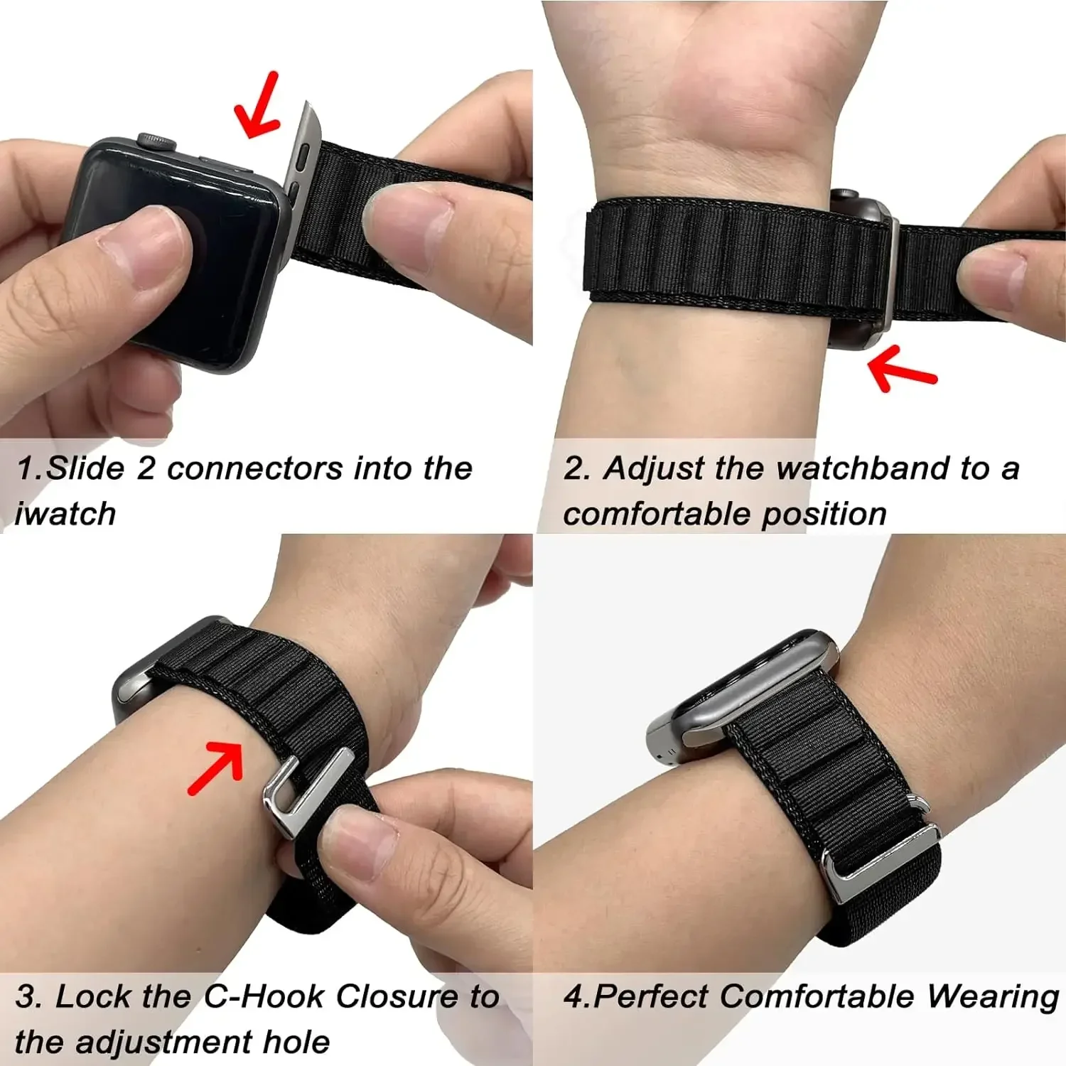 Alpine Loop Nylon Band for Apple Watch - Soft and Versatile Bracelet Strap