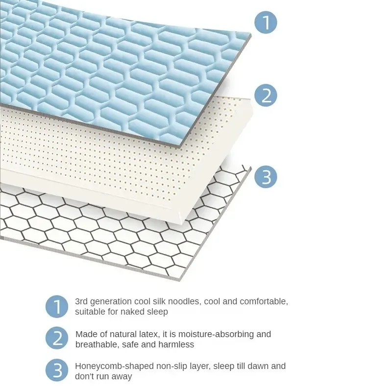 Cool Feeling Mattress Cover Single/Double/Queen Bed Sheet Summer Cool Pad Mat Elastic Band Four Corners Bedspreads mattress cover
