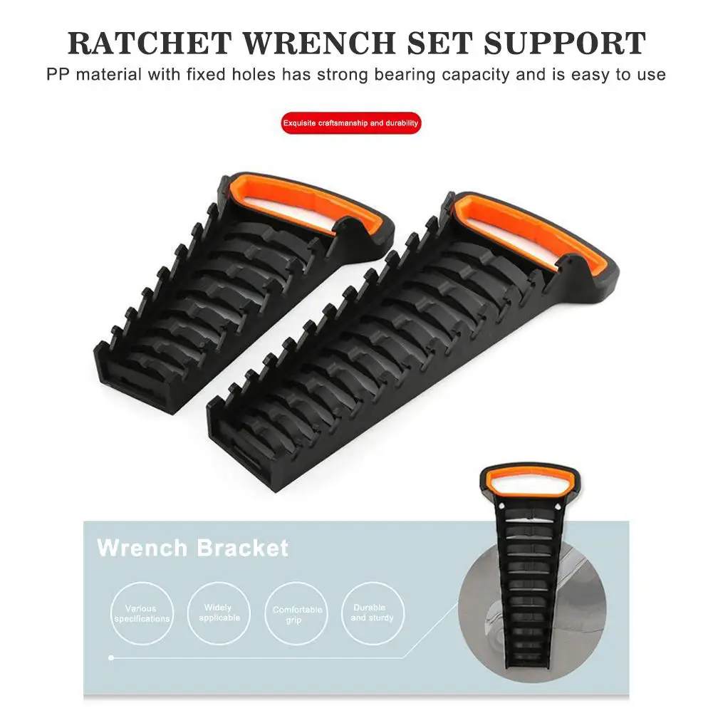 

Wrench Organizer Tray Tool Storage Rack Sorter Holder Hand Spanner Cabinet Organizer Plastic Wall Mounted Holder Socket Too O7V5