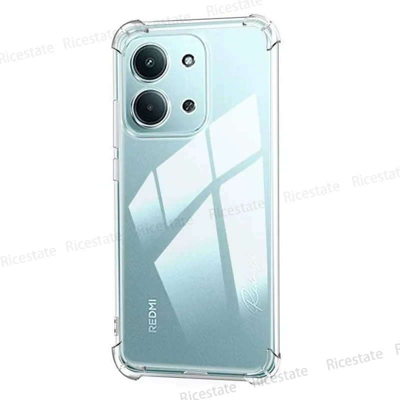 Shockproof Transparent Silicone Phone Case with Clear Soft TPU Bumper
