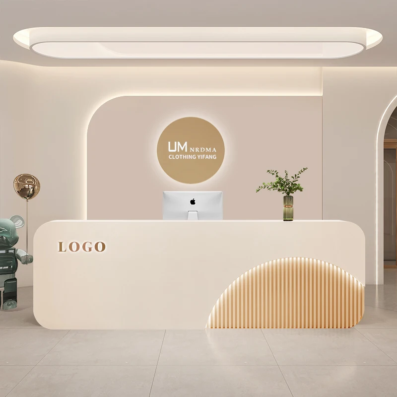 

Corner Luxury Reception Desk Desktop Service Console Counter Reception Desk Cashiers Silla De Escritorio Modern Furniture