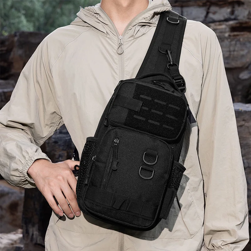 Nylon Fishing Backpack with Rod Holder for Outdoor Camping Hiking