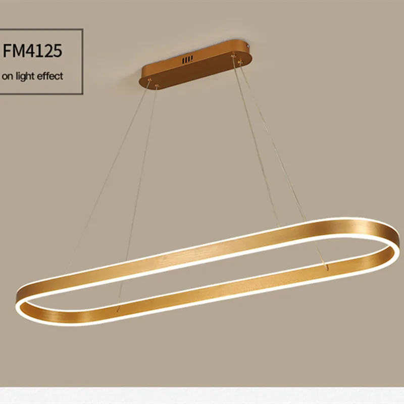 

Modern Led Chandelier For Dining Room Living Room Kitchen Bedroom Pendant Lamp Gold Simple Design Remote Control Hanging Light