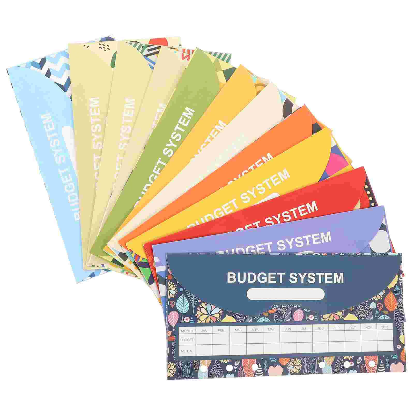 

12 Sets of Budget Blinder Supplies Budget Envelops Sheets Cash Plan Envelops Expense Budget Accessories