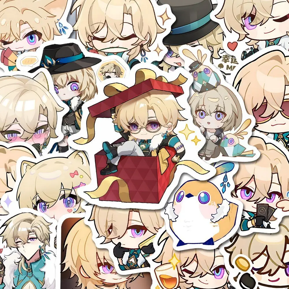 Aventurine Sticker Anime Waterproof Sticker Honkai Impact 3 Stationery Children School Supplies DIY mobile phone case sticker Transfer Sticker Phone Case Sticker