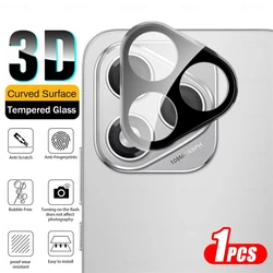 3D Tempered Glass Rear Lens Film with Curved Back Camera Protector Cap - Tempered glass (1Piece)