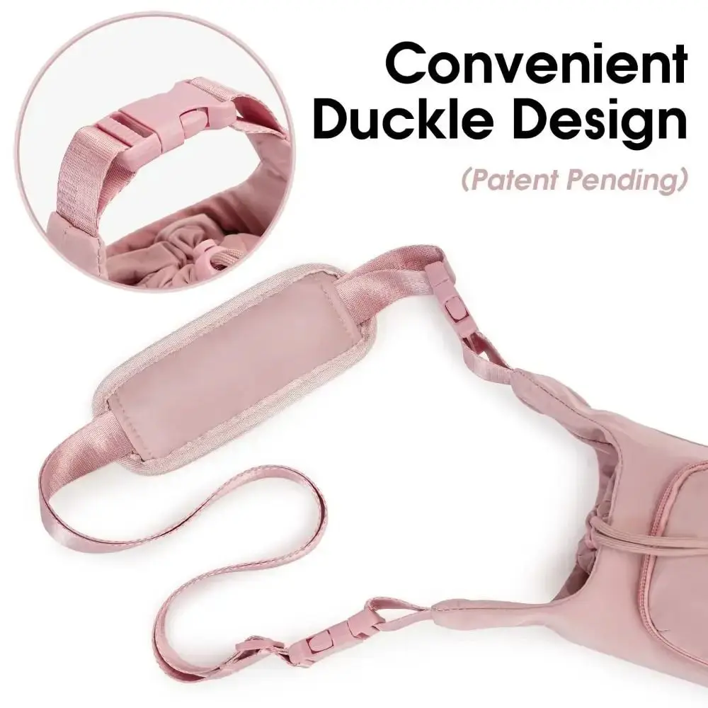 Insulated Crossbody Water Bottle Carrier with Adjustable Strap and Phone Pocket