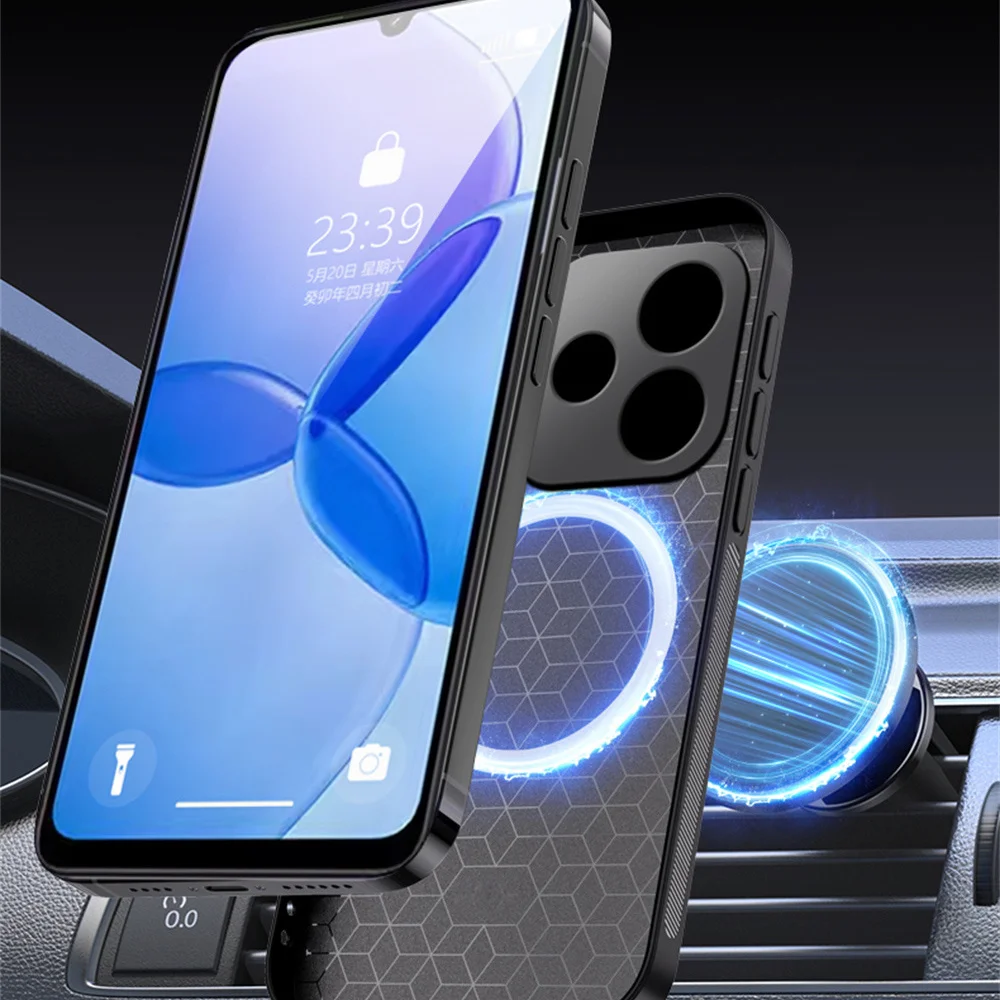 Premium Magnetic Leather Phone Case - Luxury Built-In Design