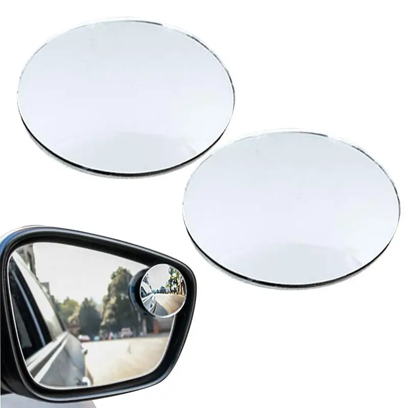 

Car Blind Spot Mirror Round Convex Car Rear View Mirror 360 Degree Rotate Frameless Car Rear View Mirrors For Vehicles Stick-on