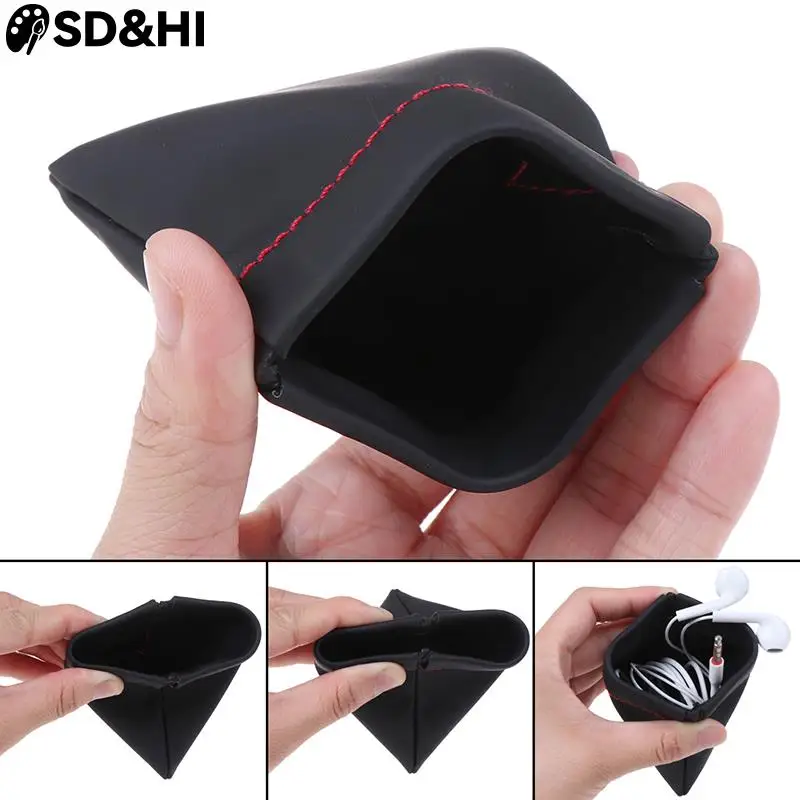 

Mini Earphone Storage Bag U Disk SD Card Data Cable Organizer Pocket Waterproof Dustproof Coin Key Bag Headphone Accessories