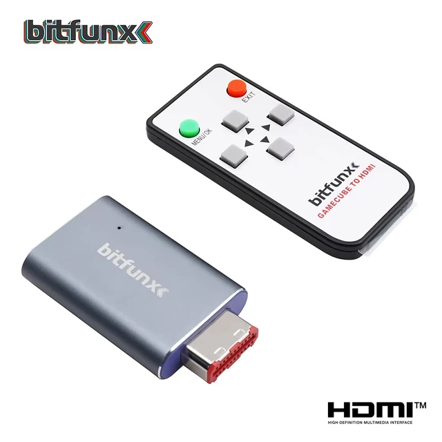 Bitfunx GC Video HDMI™ Adapter Digital AV to HDMI™ GC2HD for Nintendo Gamecube NGC DOL-001 Game Console