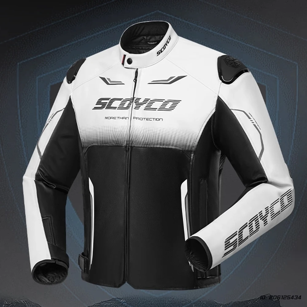 사계절용 남성 가죽 오토바이 재킷 방풍 방수 모든 날씨 라이딩 기어 도시 통근 장거리 여행용