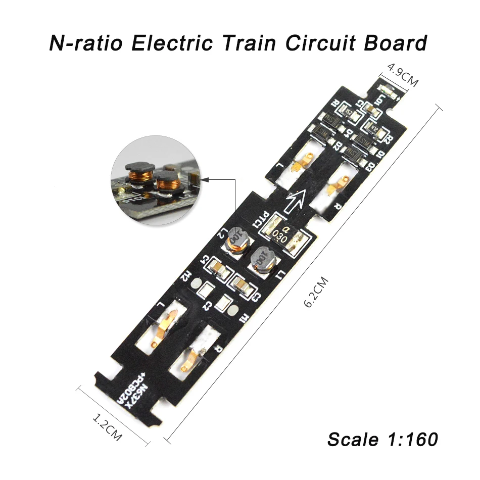 

1pc N Scale 1:160 Model Electric Train Parts IC Circuit Board PCB Board Upgrade with Sound and Light