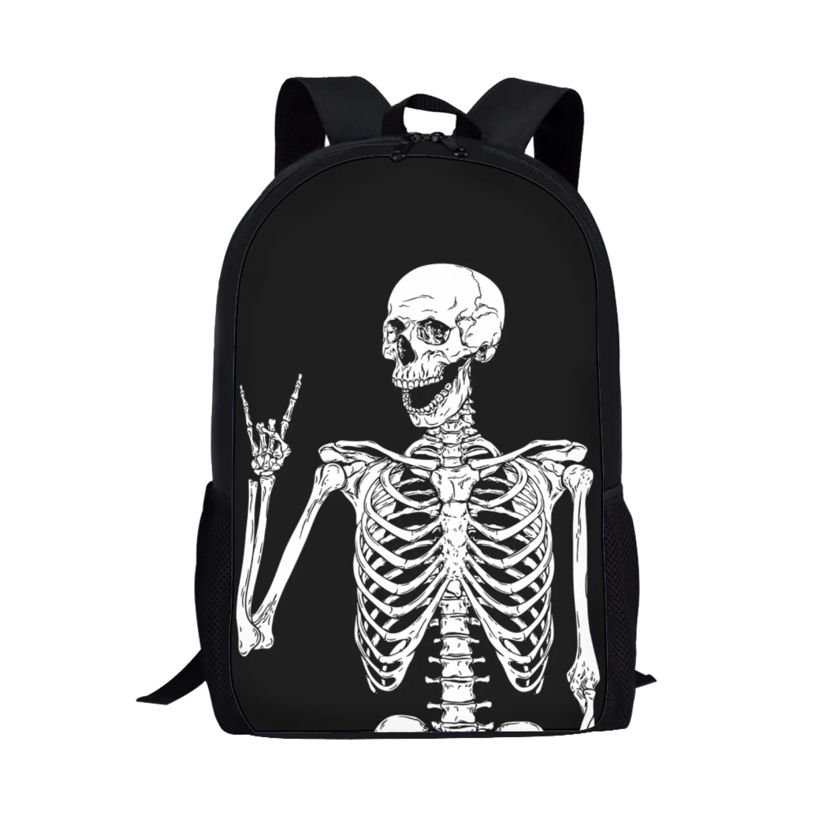 

Halloween Skeleton Skull Print School Bags For Girls Boys Book Bags Kids Backpack Schoolbags Children Bookbags Mochila Escolar