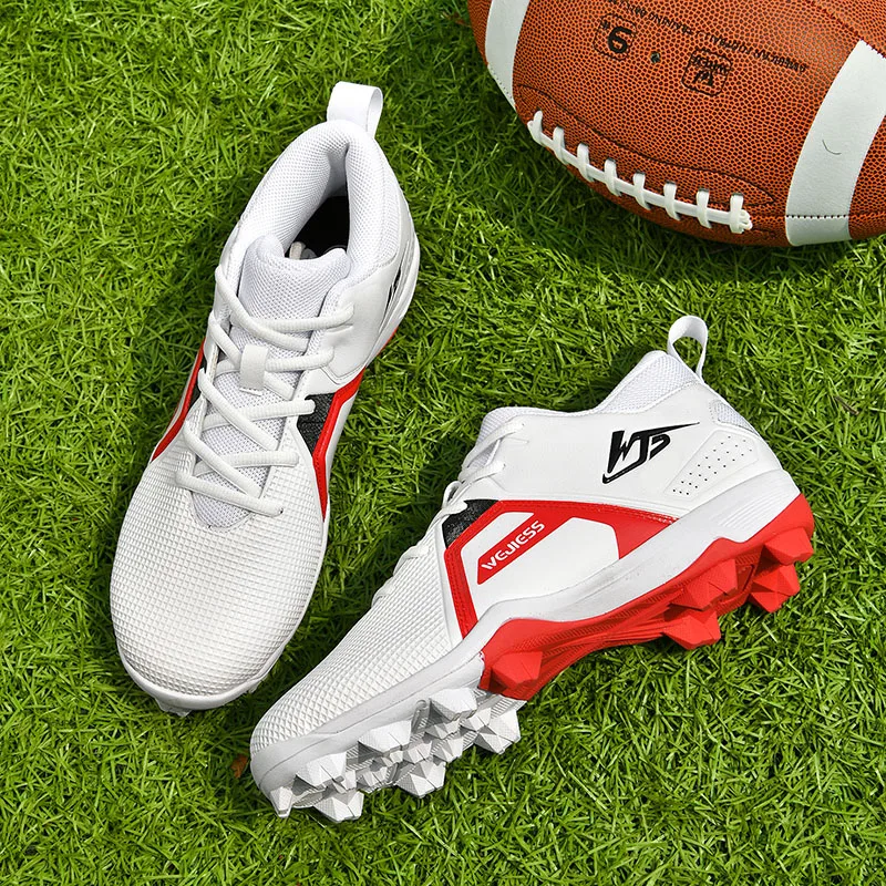 New Men Baseball Shoes Non Slip Long Spikes Softball Shoes Comfortable Baseball Training Sneakers Low Top Outdoor Sneakers