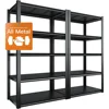 Garage Shelving 2000LBS Heavy Duty Storage Shelves Adjustable 5 Tier Metal Shelves for Storage , 32"W x 16.5"D x 63"H 1