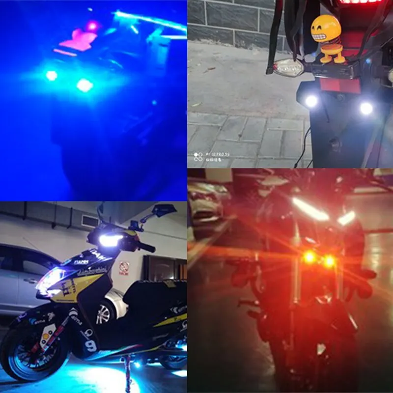 Led daytime running lights 4Pcs/Lot 18MM eagle eye for motorcycle car signal fog lamp auto accessories