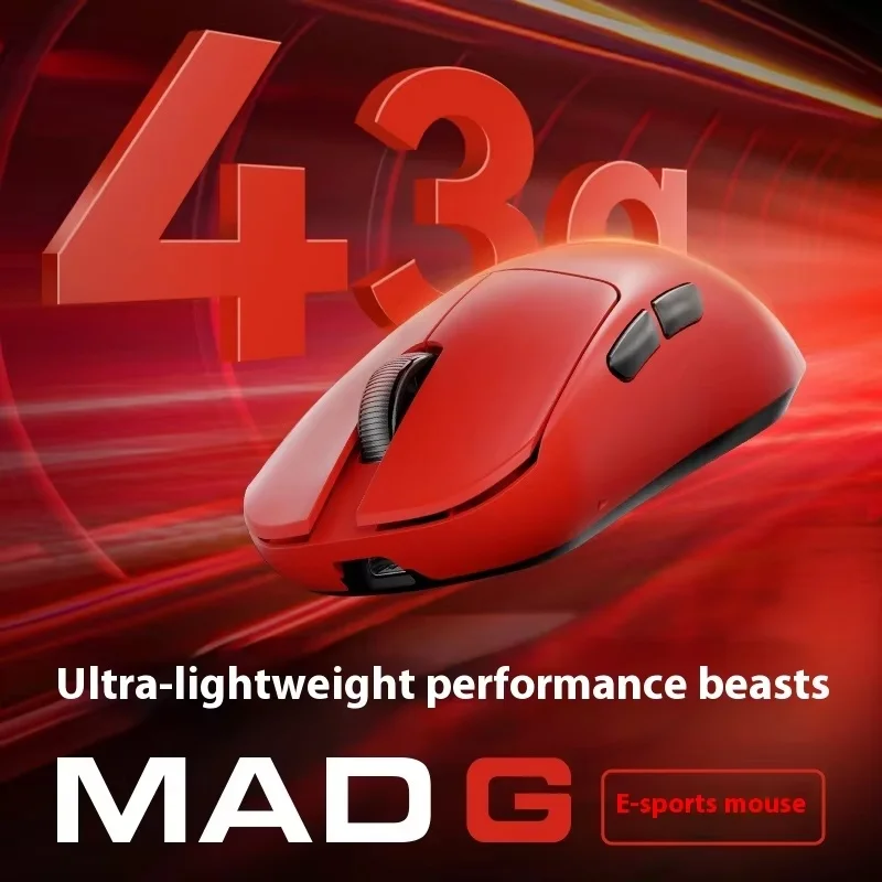 MADLIONS MAD G Ultra-lightweight Wireless Mouse PAW3395 Gaming And 0ffice Dual-mode Gaming Mouse Photoelectricity Gift wireless mouse gaming mouse wireless gaming mouse wireless optical mouse